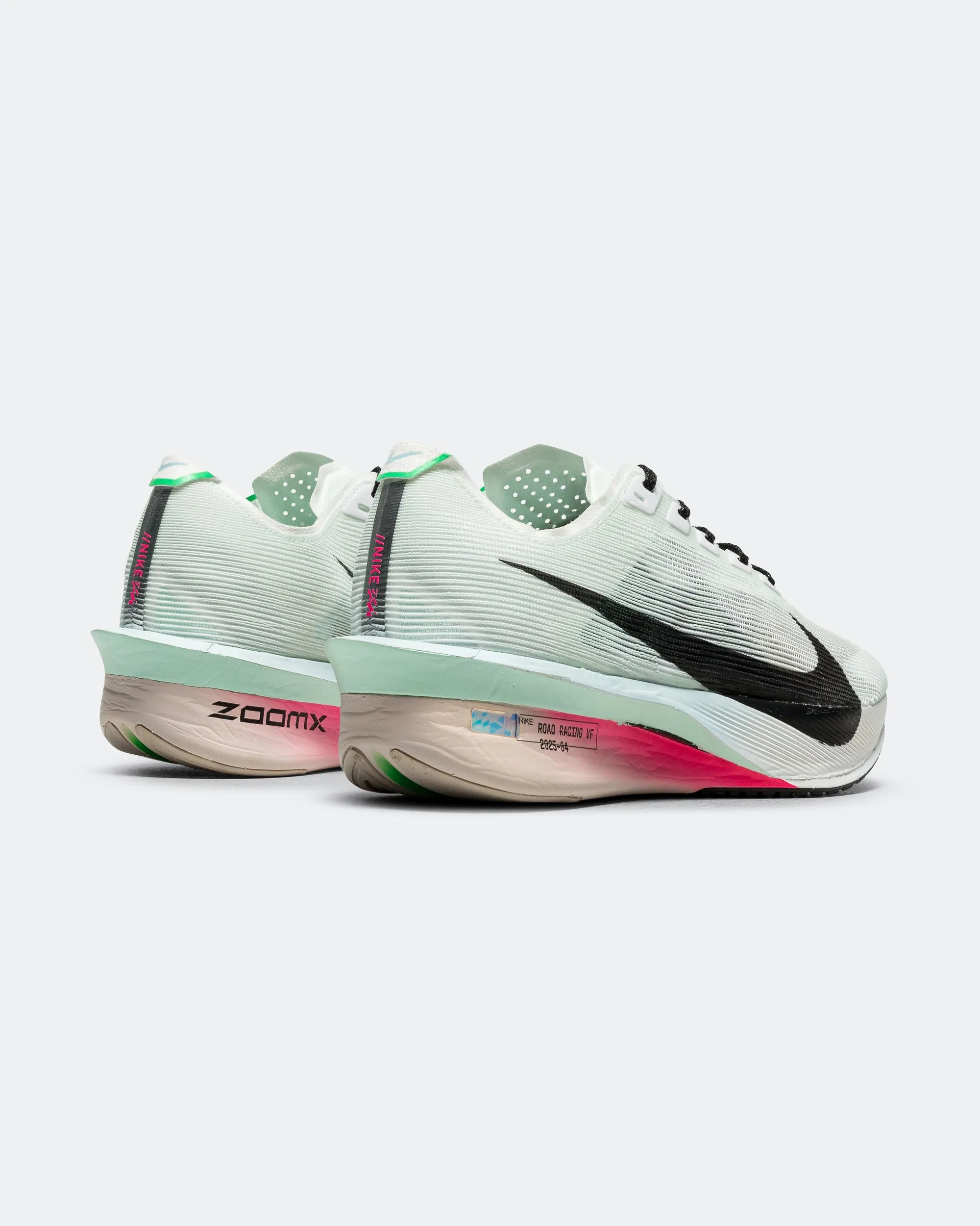Running Inspired Womens ZoomX Vaporfly Next% 4 - White/Black-Hyper Pink-Mint Foam