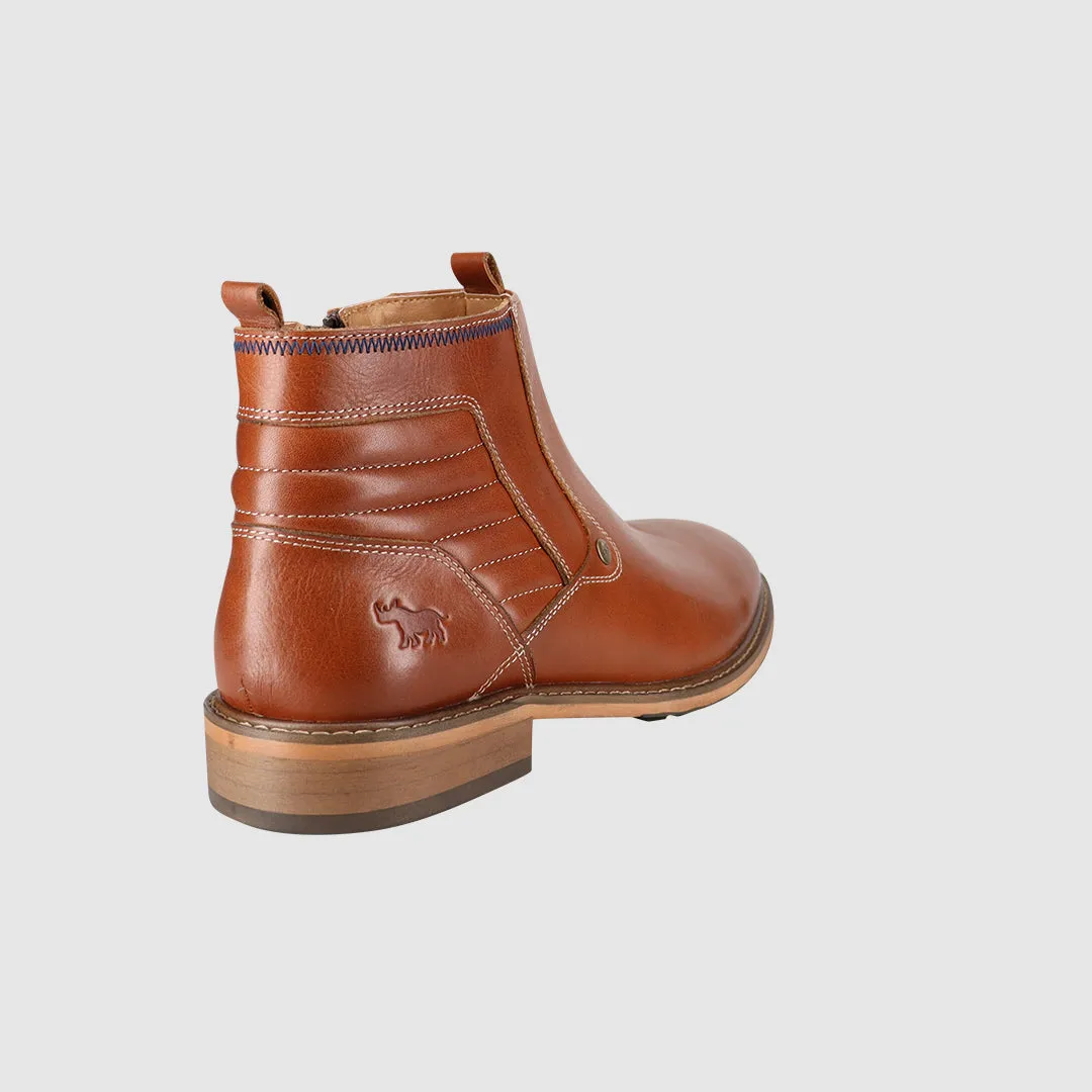 BreathableMesh Calvin Zip Up Boots Tan