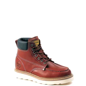 Work Zone Men's 6" Moc Toe Work Boot Zero Break In Training Light