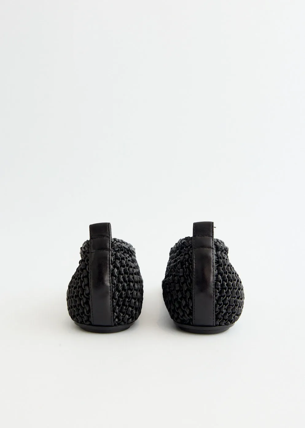 Woven Leather Ballerinas Step Ready Running Comfort