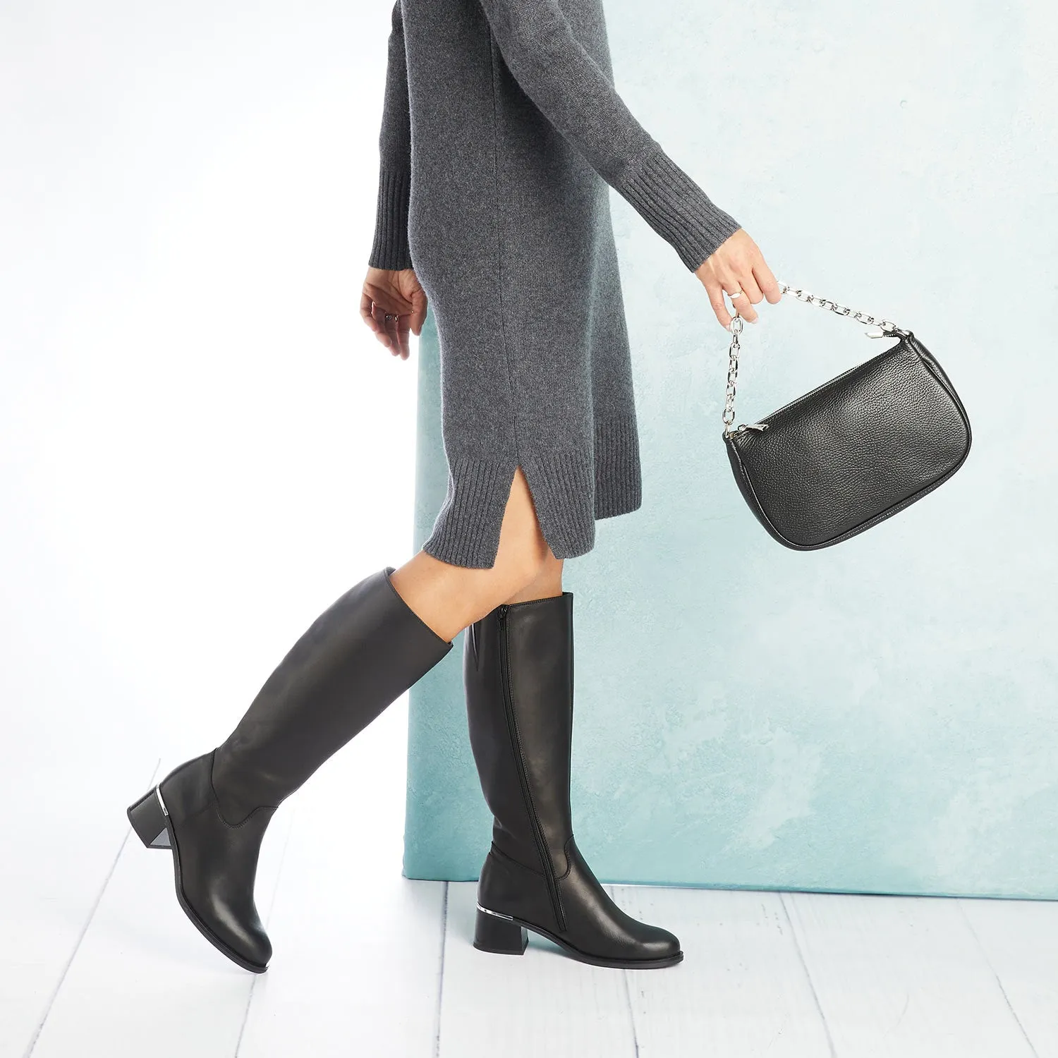 Zara: Black Leather Go Mode